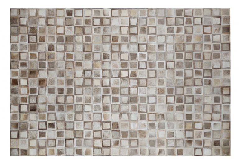 Oversized Patchwork Cowhide Rug for Mountain Cabin Interior Design
